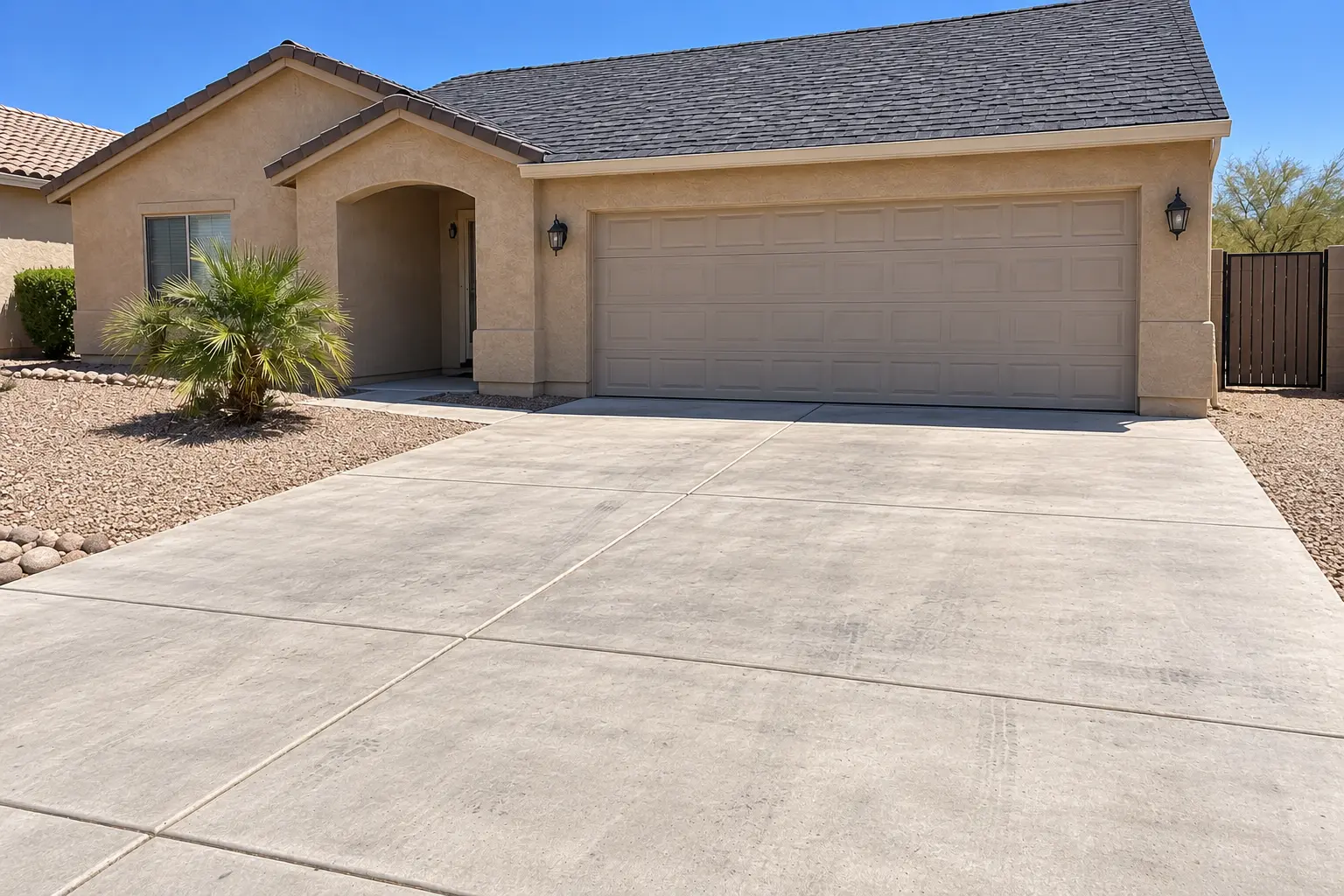 after — clear driveway
